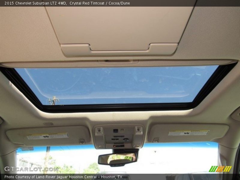 Crystal Red Tintcoat / Cocoa/Dune 2015 Chevrolet Suburban LTZ 4WD