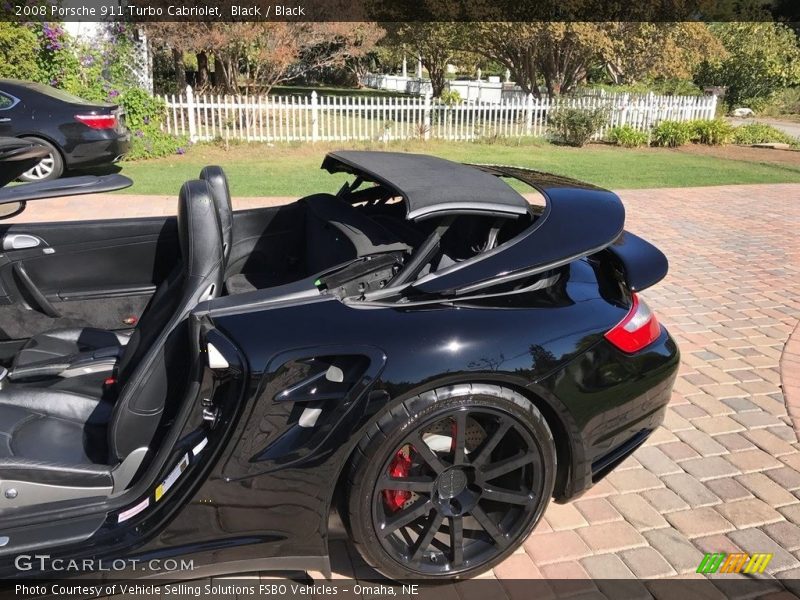 Black / Black 2008 Porsche 911 Turbo Cabriolet