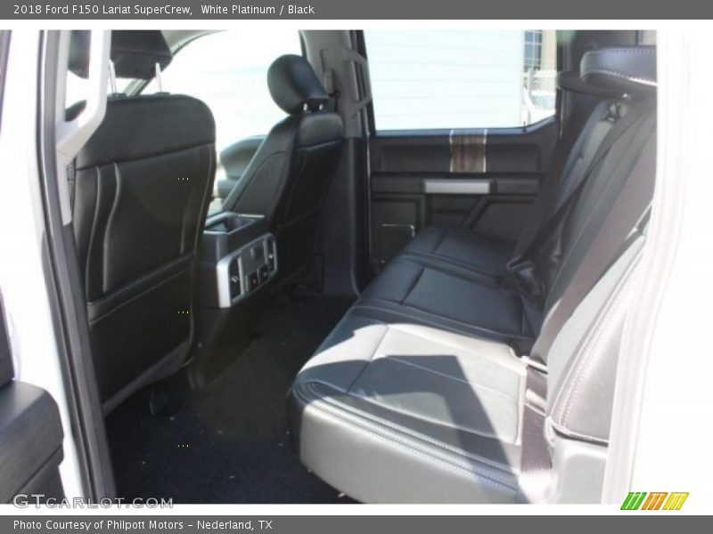 White Platinum / Black 2018 Ford F150 Lariat SuperCrew