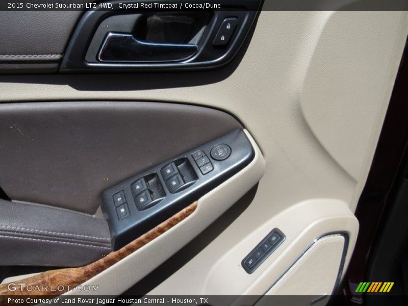 Crystal Red Tintcoat / Cocoa/Dune 2015 Chevrolet Suburban LTZ 4WD