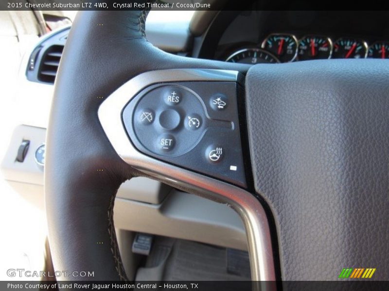 Crystal Red Tintcoat / Cocoa/Dune 2015 Chevrolet Suburban LTZ 4WD