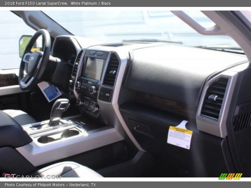 White Platinum / Black 2018 Ford F150 Lariat SuperCrew