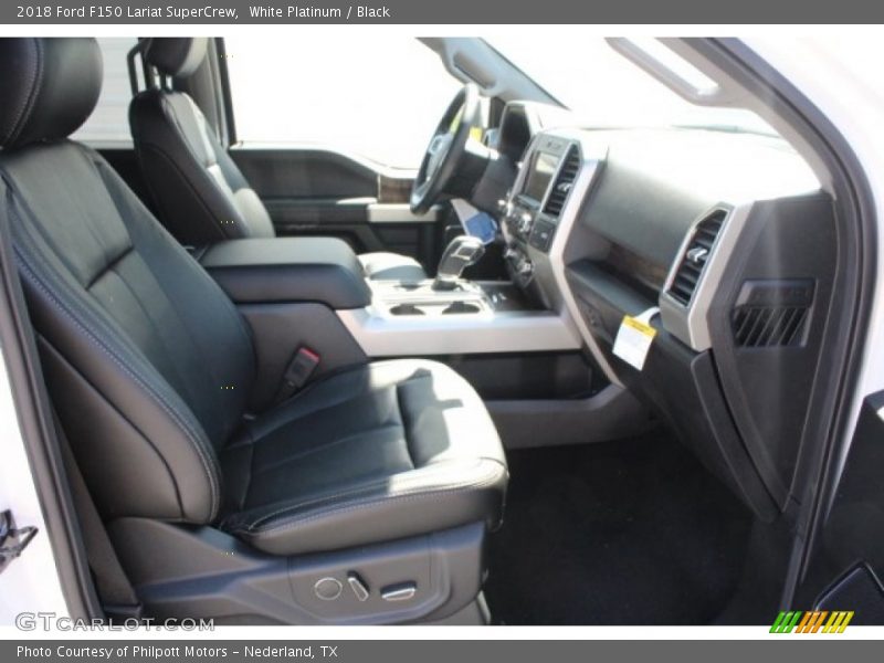White Platinum / Black 2018 Ford F150 Lariat SuperCrew