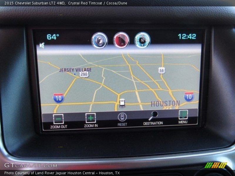 Crystal Red Tintcoat / Cocoa/Dune 2015 Chevrolet Suburban LTZ 4WD