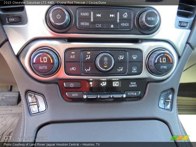 Crystal Red Tintcoat / Cocoa/Dune 2015 Chevrolet Suburban LTZ 4WD