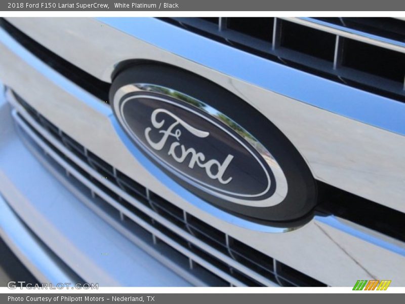 White Platinum / Black 2018 Ford F150 Lariat SuperCrew