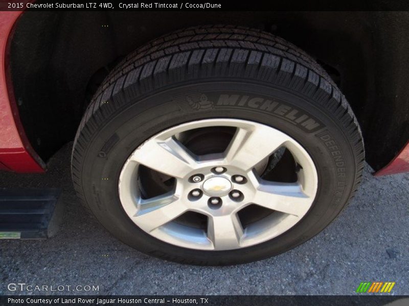 Crystal Red Tintcoat / Cocoa/Dune 2015 Chevrolet Suburban LTZ 4WD