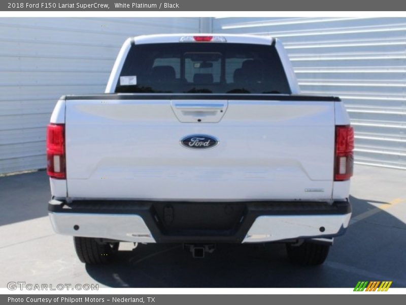 White Platinum / Black 2018 Ford F150 Lariat SuperCrew