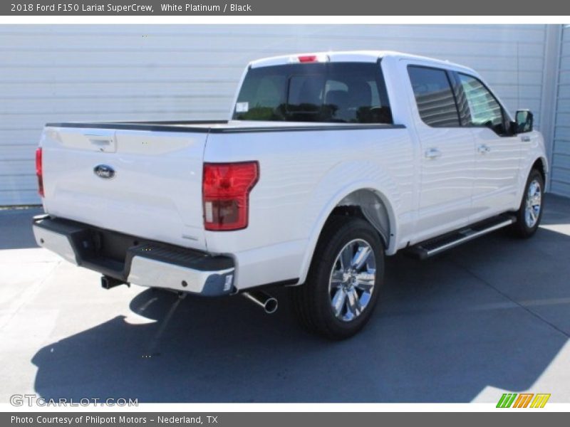 White Platinum / Black 2018 Ford F150 Lariat SuperCrew