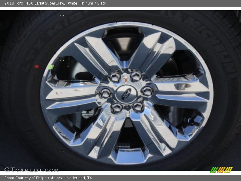 White Platinum / Black 2018 Ford F150 Lariat SuperCrew