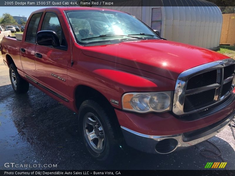 Flame Red / Taupe 2005 Dodge Ram 1500 ST Quad Cab 4x4