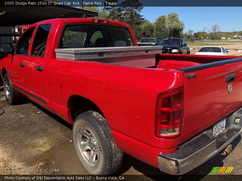 Flame Red / Taupe 2005 Dodge Ram 1500 ST Quad Cab 4x4