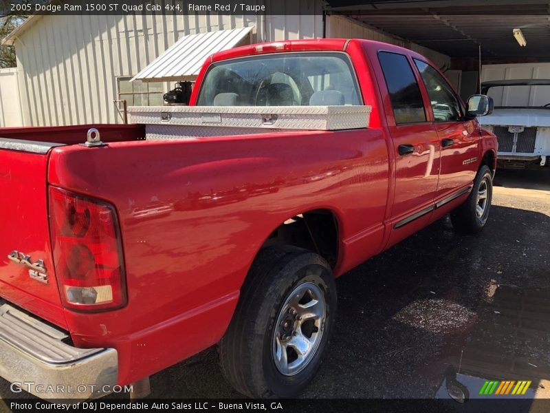 Flame Red / Taupe 2005 Dodge Ram 1500 ST Quad Cab 4x4