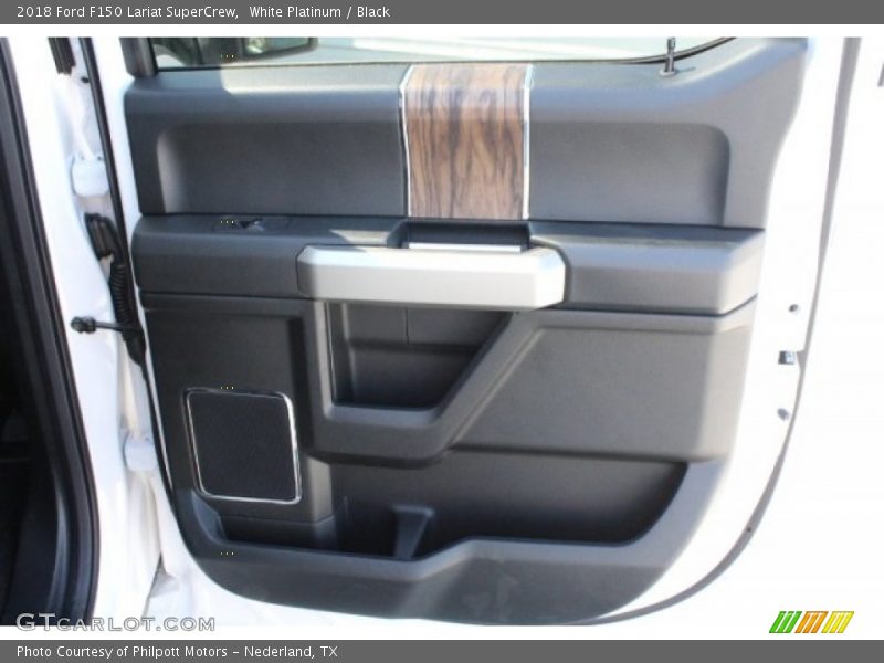 White Platinum / Black 2018 Ford F150 Lariat SuperCrew