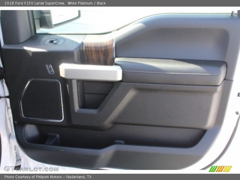 White Platinum / Black 2018 Ford F150 Lariat SuperCrew