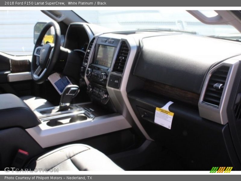 White Platinum / Black 2018 Ford F150 Lariat SuperCrew