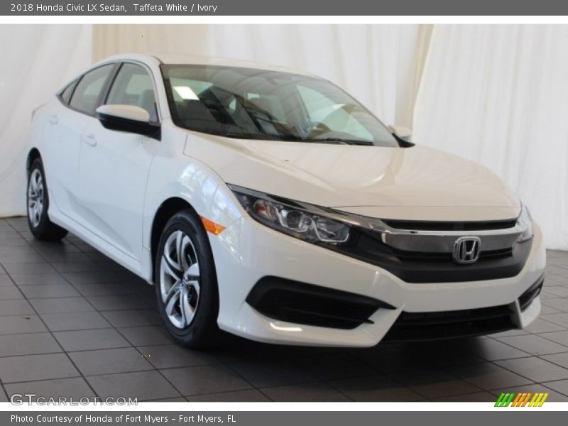 Taffeta White / Ivory 2018 Honda Civic LX Sedan