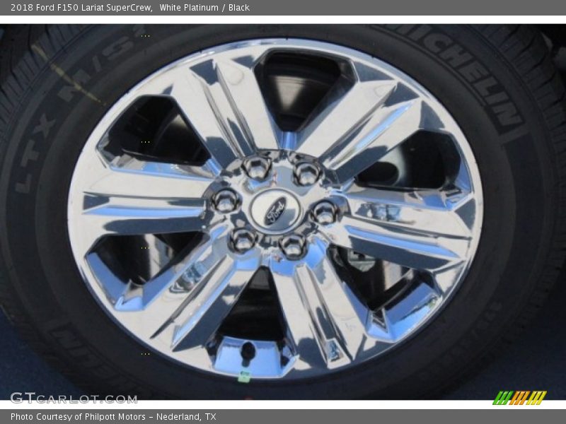 White Platinum / Black 2018 Ford F150 Lariat SuperCrew