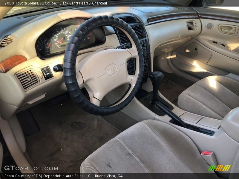 Black Sand Pearl / Charcoal 2000 Toyota Solara SE Coupe