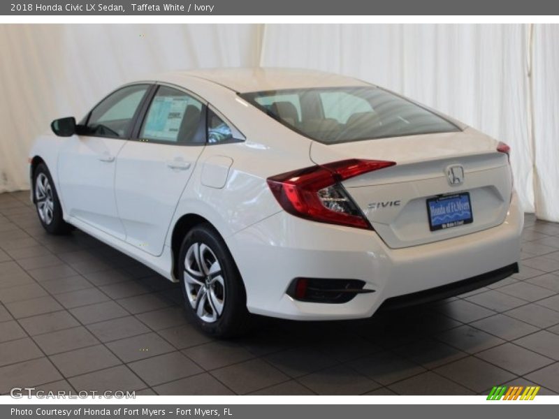 Taffeta White / Ivory 2018 Honda Civic LX Sedan