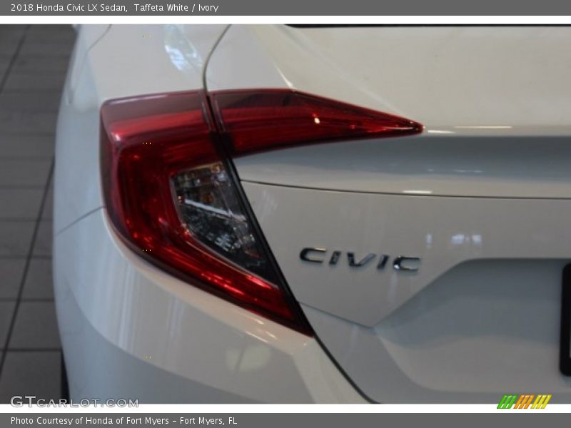 Taffeta White / Ivory 2018 Honda Civic LX Sedan