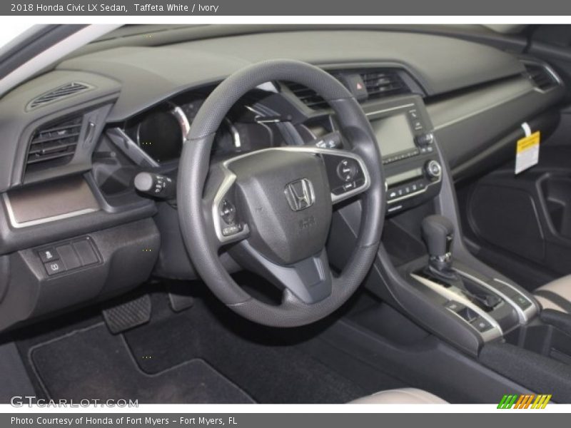 Taffeta White / Ivory 2018 Honda Civic LX Sedan