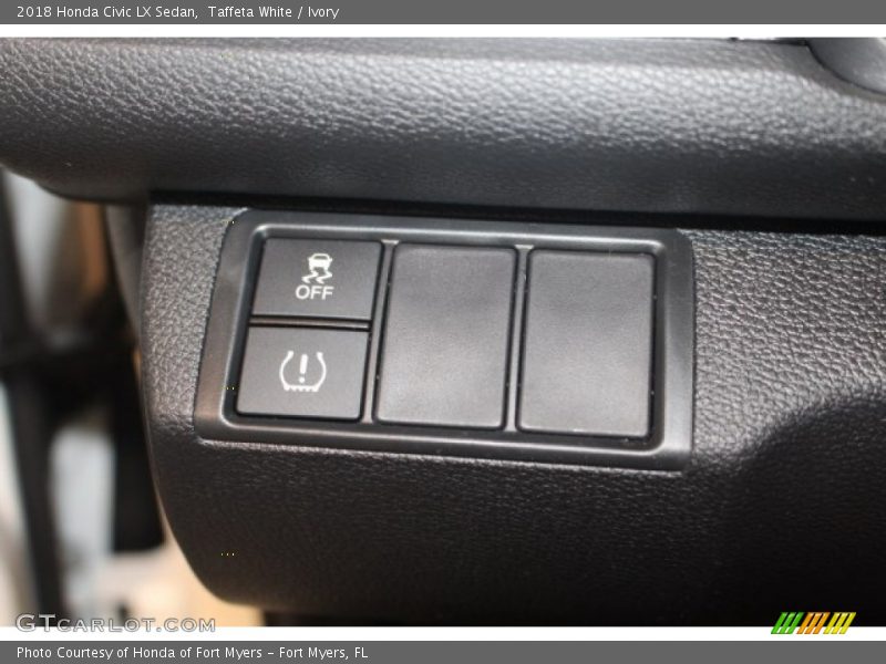 Taffeta White / Ivory 2018 Honda Civic LX Sedan