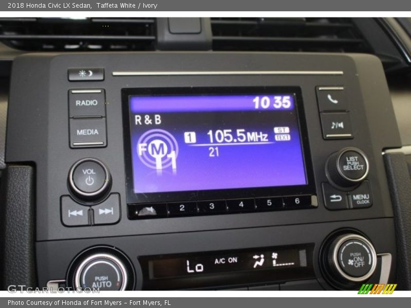 Taffeta White / Ivory 2018 Honda Civic LX Sedan
