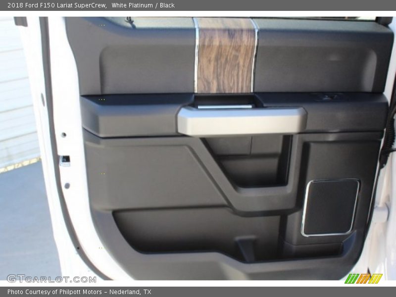 White Platinum / Black 2018 Ford F150 Lariat SuperCrew