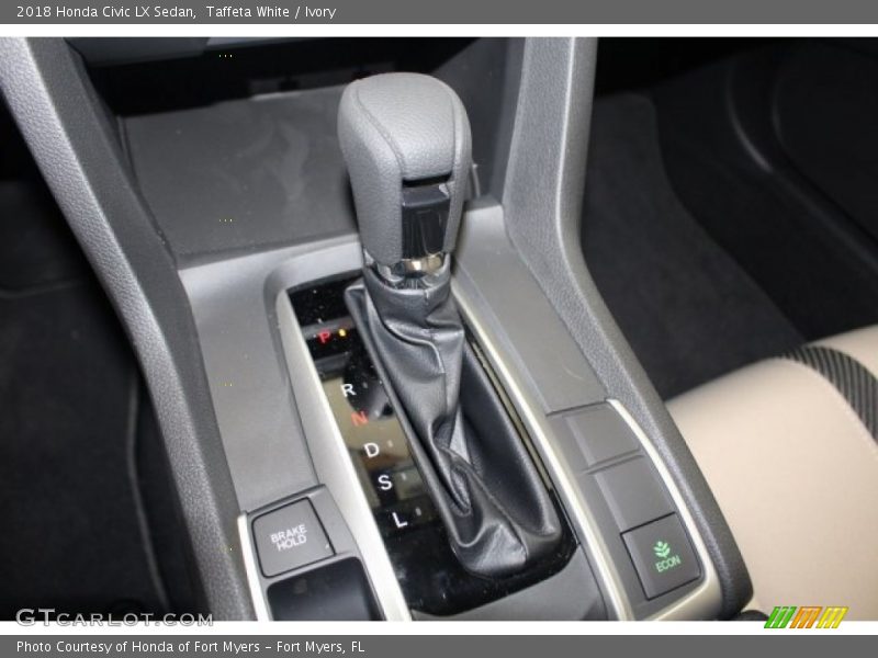 Taffeta White / Ivory 2018 Honda Civic LX Sedan