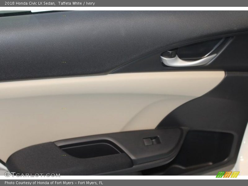 Taffeta White / Ivory 2018 Honda Civic LX Sedan