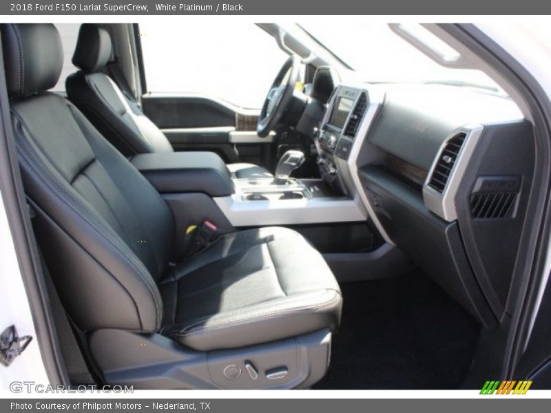White Platinum / Black 2018 Ford F150 Lariat SuperCrew
