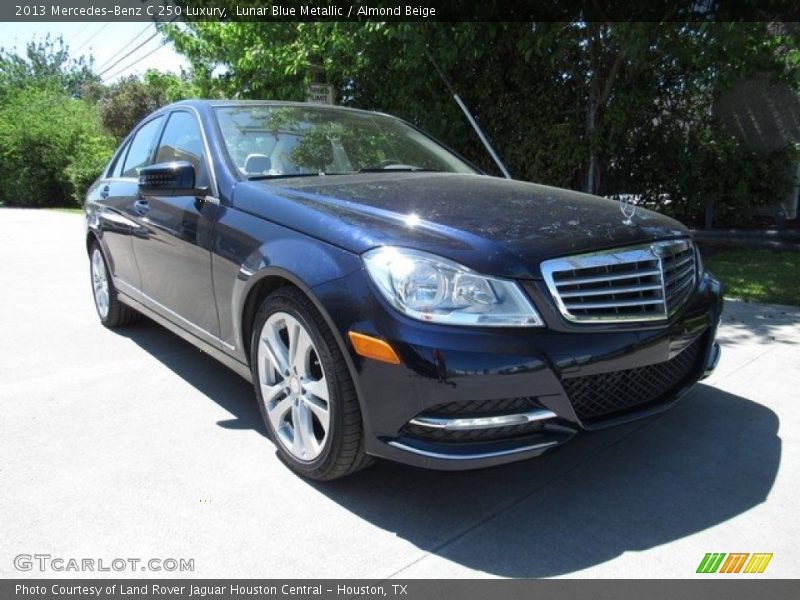 Lunar Blue Metallic / Almond Beige 2013 Mercedes-Benz C 250 Luxury