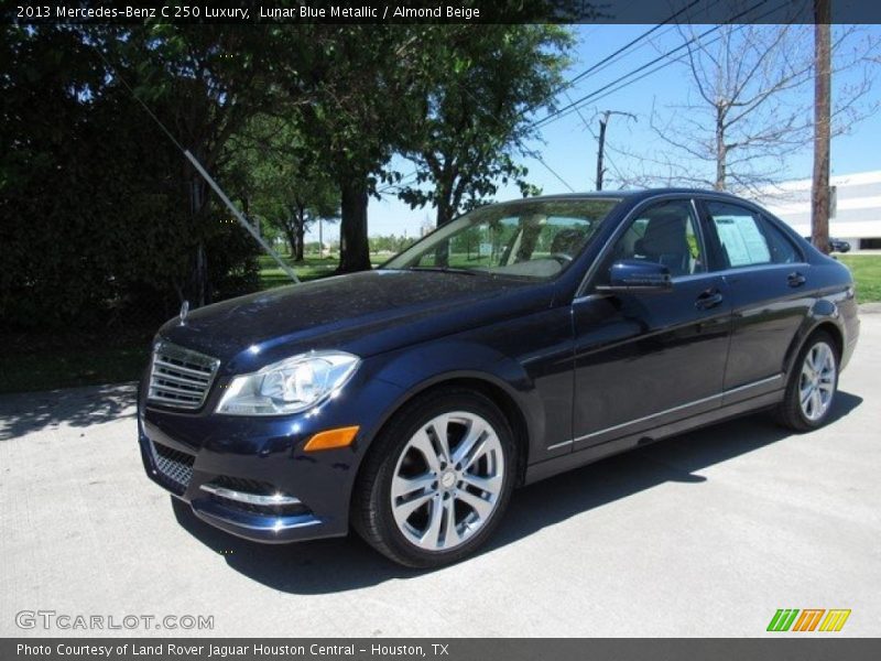 Lunar Blue Metallic / Almond Beige 2013 Mercedes-Benz C 250 Luxury