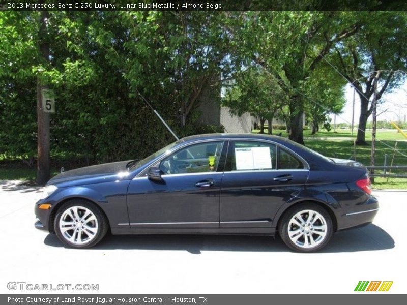 Lunar Blue Metallic / Almond Beige 2013 Mercedes-Benz C 250 Luxury