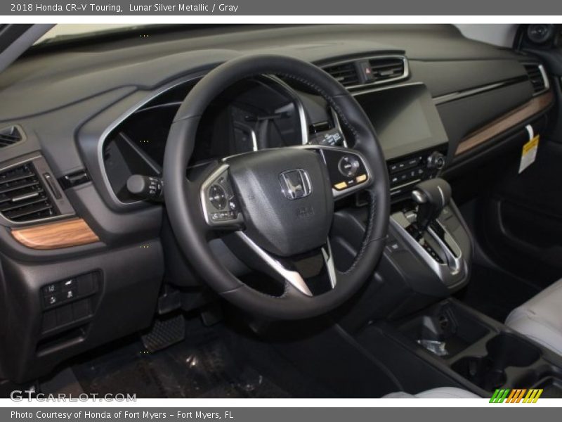 Lunar Silver Metallic / Gray 2018 Honda CR-V Touring