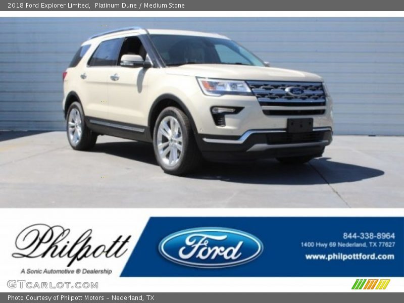 Platinum Dune / Medium Stone 2018 Ford Explorer Limited