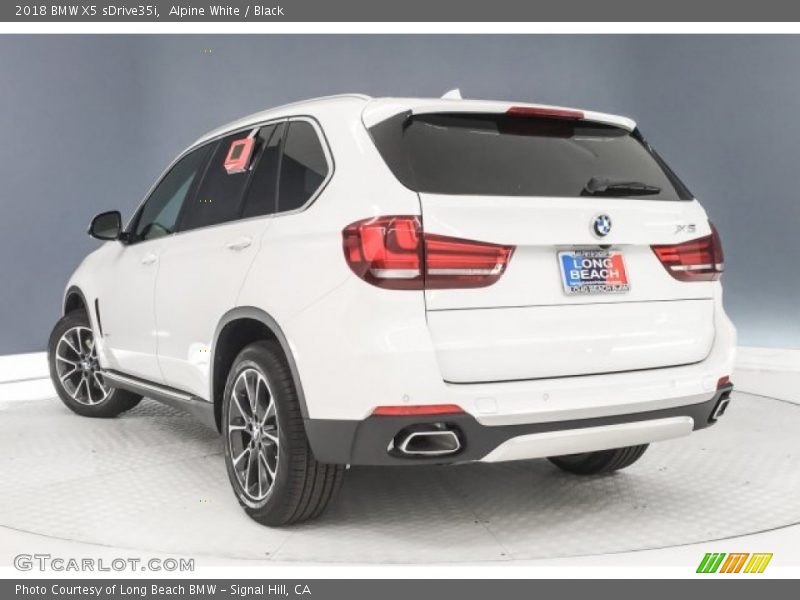 Alpine White / Black 2018 BMW X5 sDrive35i