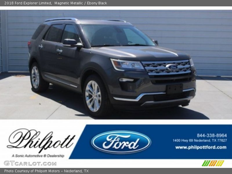 Magnetic Metallic / Ebony Black 2018 Ford Explorer Limited