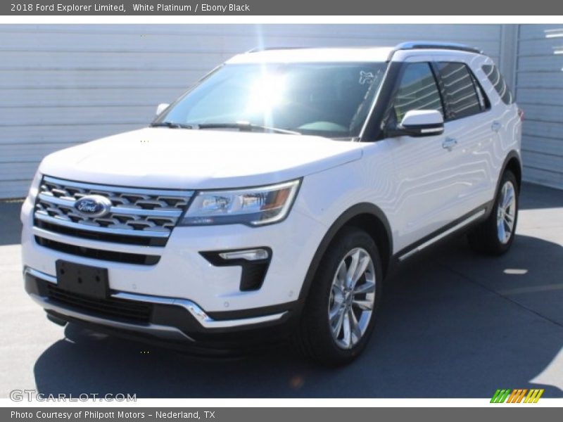 White Platinum / Ebony Black 2018 Ford Explorer Limited