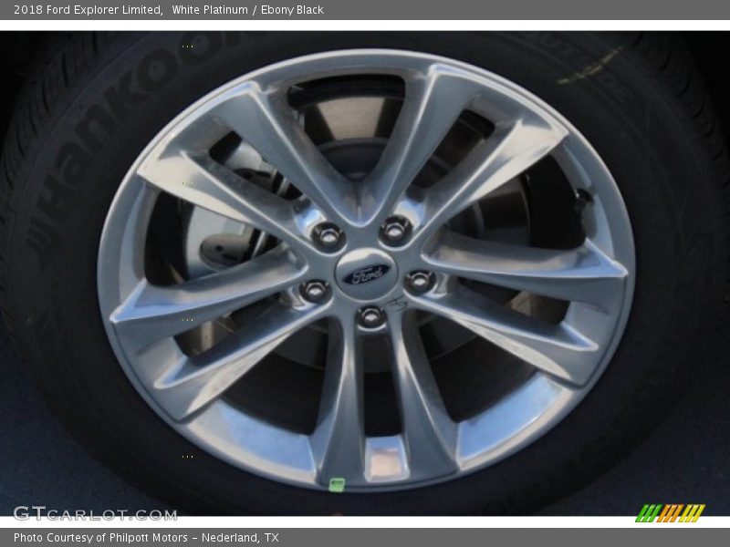 White Platinum / Ebony Black 2018 Ford Explorer Limited