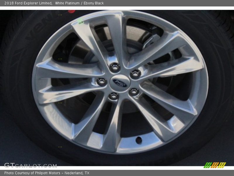 White Platinum / Ebony Black 2018 Ford Explorer Limited