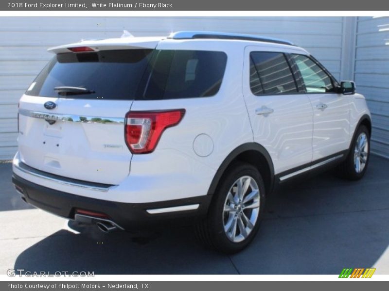 White Platinum / Ebony Black 2018 Ford Explorer Limited