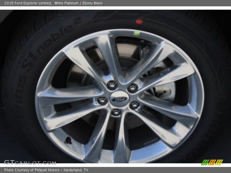 White Platinum / Ebony Black 2018 Ford Explorer Limited