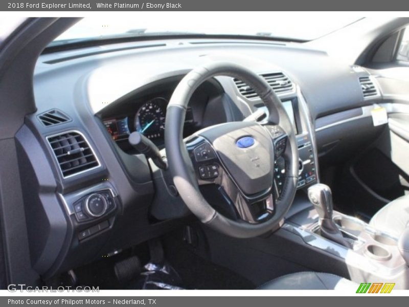 White Platinum / Ebony Black 2018 Ford Explorer Limited