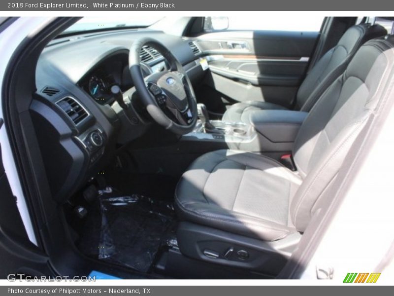 White Platinum / Ebony Black 2018 Ford Explorer Limited
