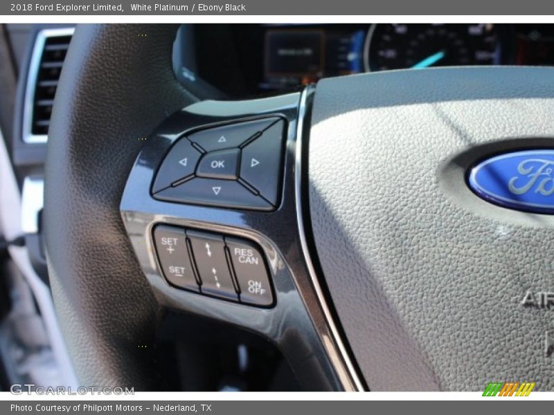 White Platinum / Ebony Black 2018 Ford Explorer Limited