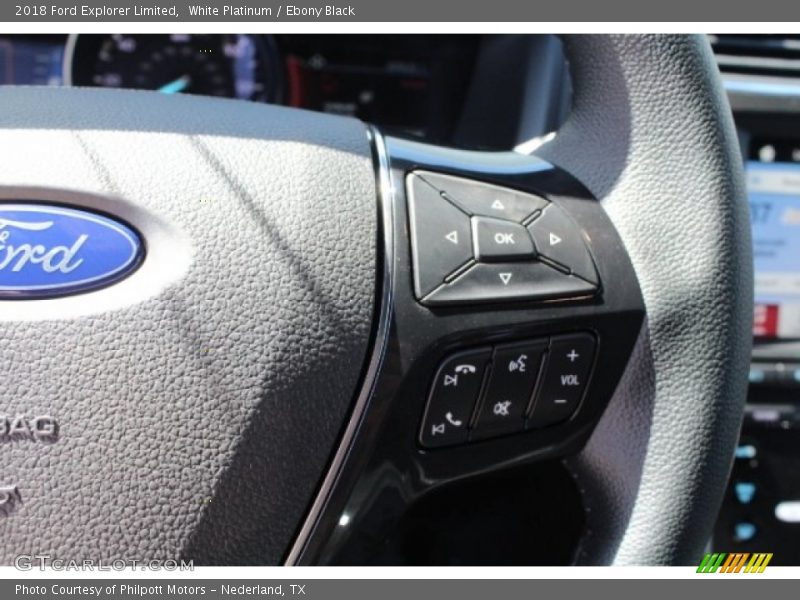 White Platinum / Ebony Black 2018 Ford Explorer Limited
