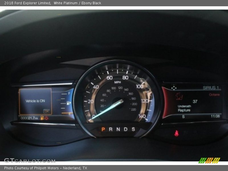 White Platinum / Ebony Black 2018 Ford Explorer Limited