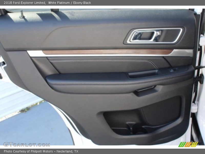 White Platinum / Ebony Black 2018 Ford Explorer Limited
